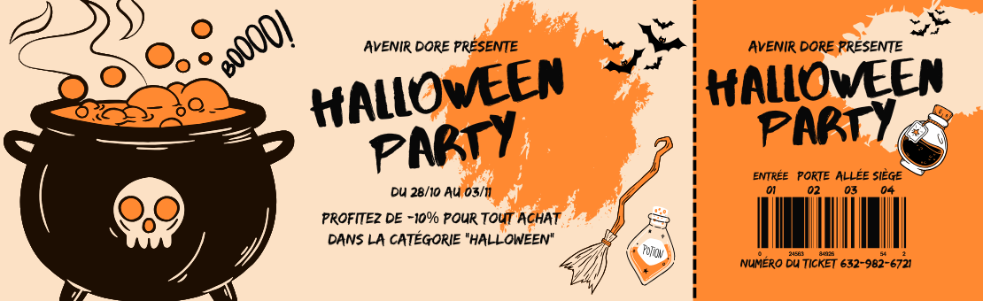 avenir doré présente halloween party